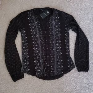 Lucky Brand peasant top NWT